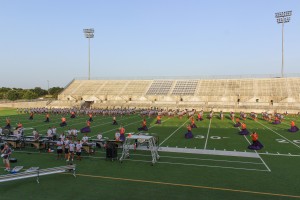 Members of Westwood's marching band show off what they've learned at their three-week summer band camp.