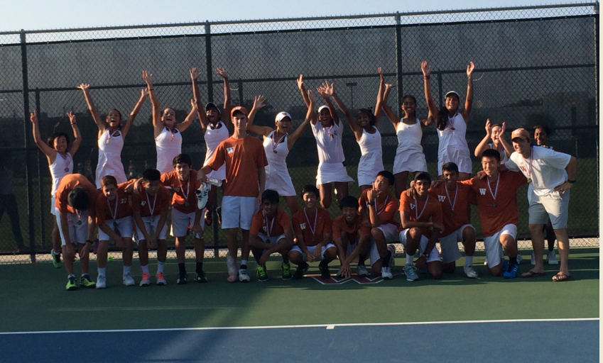 Varsity Tennis Win District Champions