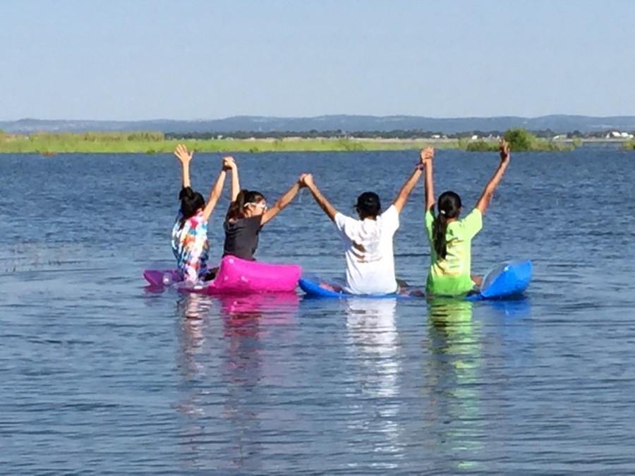Students Relax at Austin Lakes