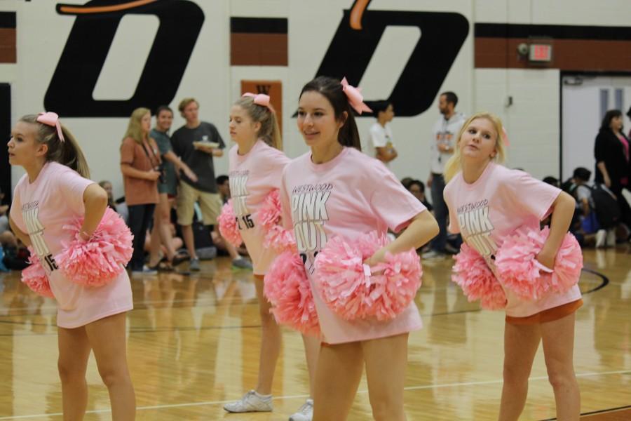 Students Raise Awareness of Breast Cancer During Pep Rally