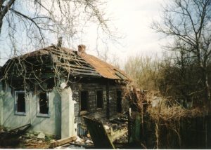 An abandoned village near Chernobyl.