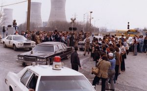 President Jimmy Carter leaving Three Mile Island in 1979.