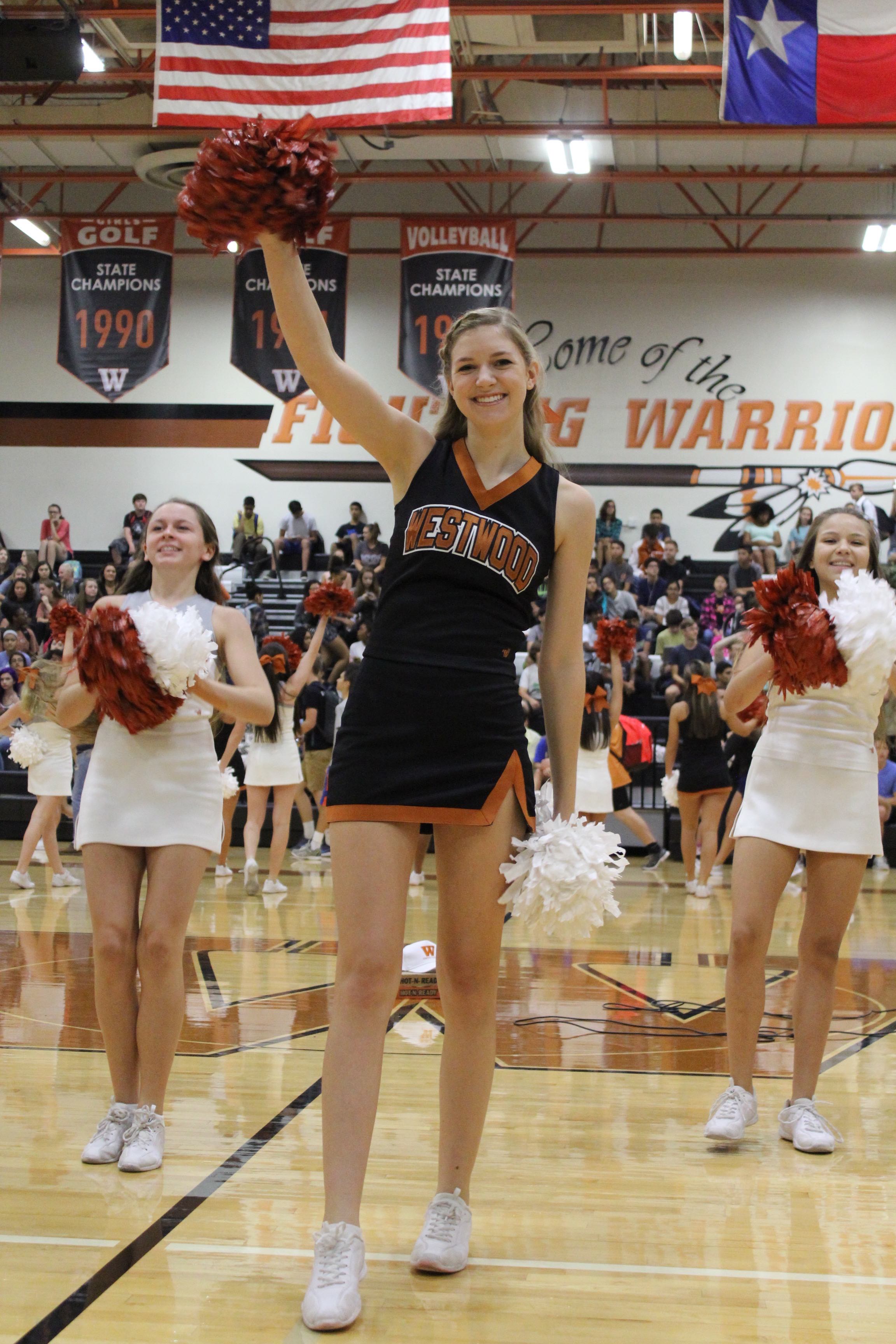 Warriors+Show+Spirit+at+First+Pep+Rally+of+The+Year