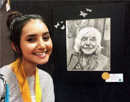 Alisha Rawal 19 Awarded Gold Seal for Artwork