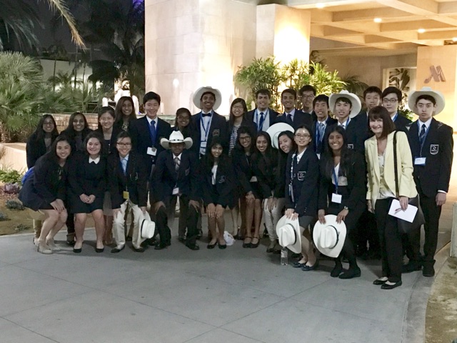 ICDC competitors pose before attending the grand closing ceremony.