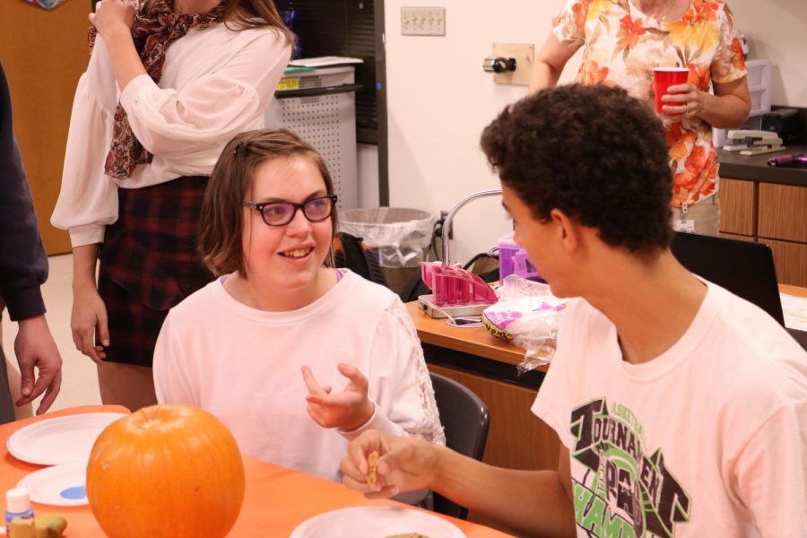 Maddie Broward 20 and Latham Robinson 18 talk about their plans for Halloween.
