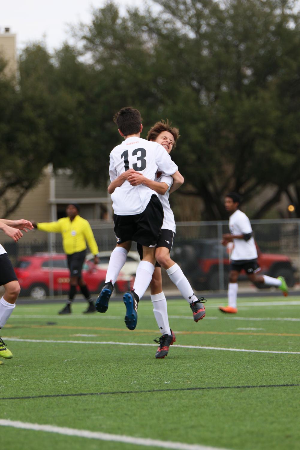 JV+White+Boys+Soccer+Defeats+the+Hawks+5-1+in+First+District+Game