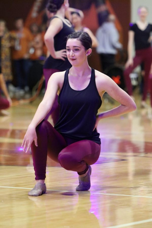 Sadie Armstrong 19 at the start of the first SunDancers performance. 