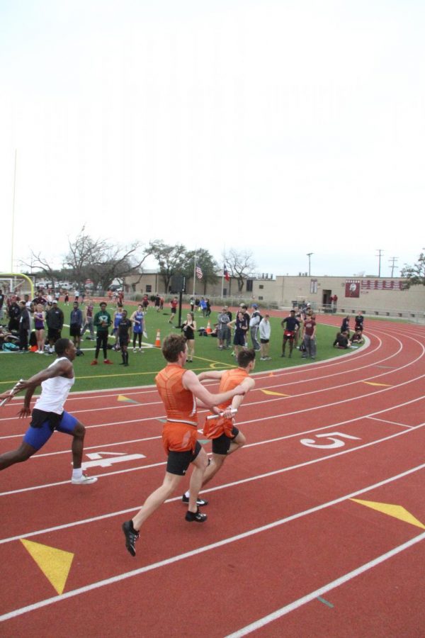 Westwood boys in the 4x100 relay.