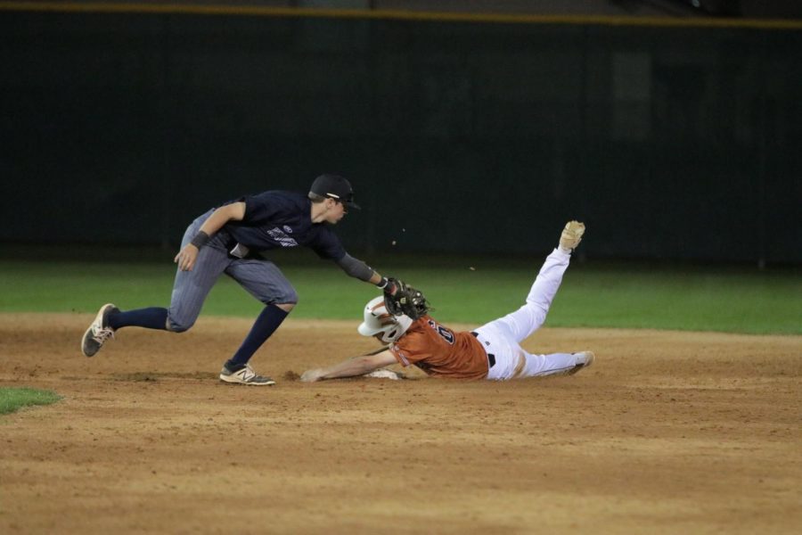 Jake Morrow 18 slides to get on base before getting out.
