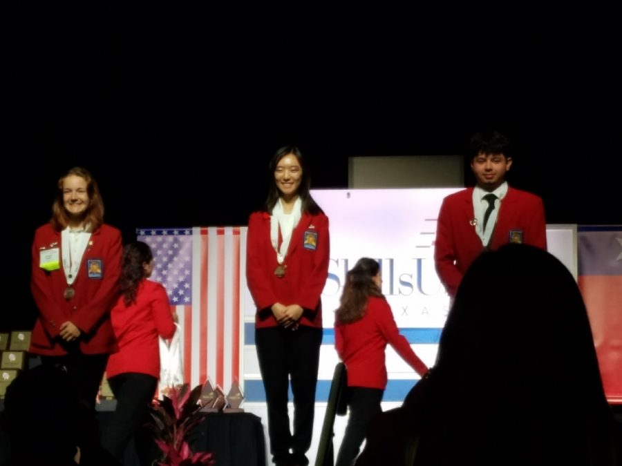 Janice Oh 18 wins gold in Medical Terminology.
