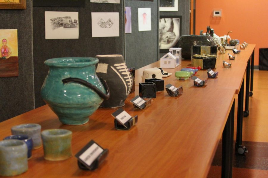 Ceramics are displayed.