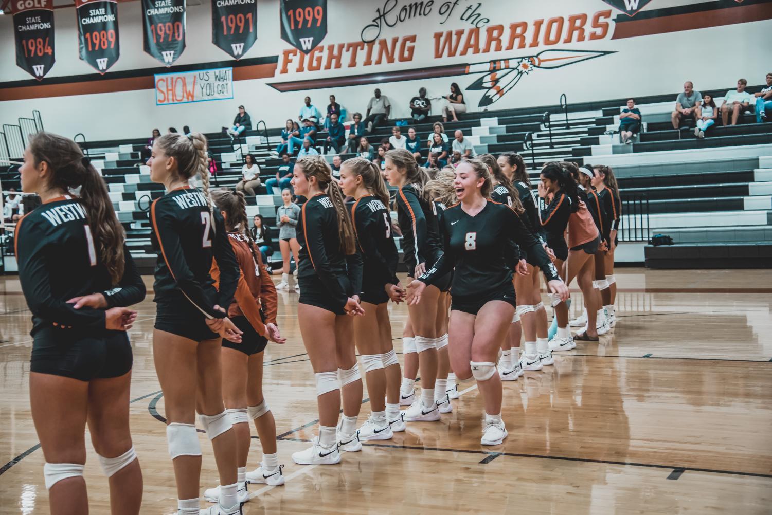 Varsity+Volleyball+Conquers+the+Hendrickson+Hawks+in+a+Game+Dedicated+to+First+Responders