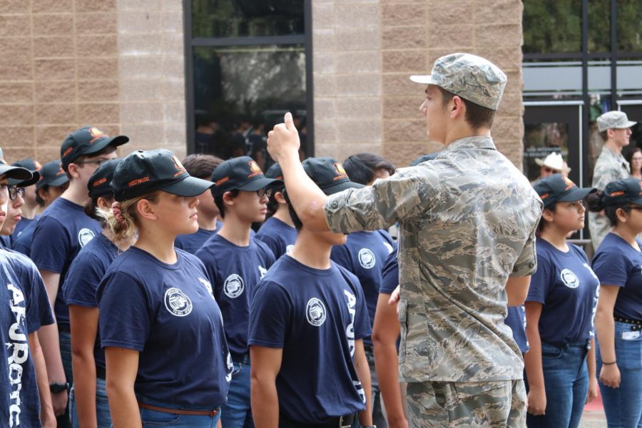 Ethan Brown 19 directs freshman troops.