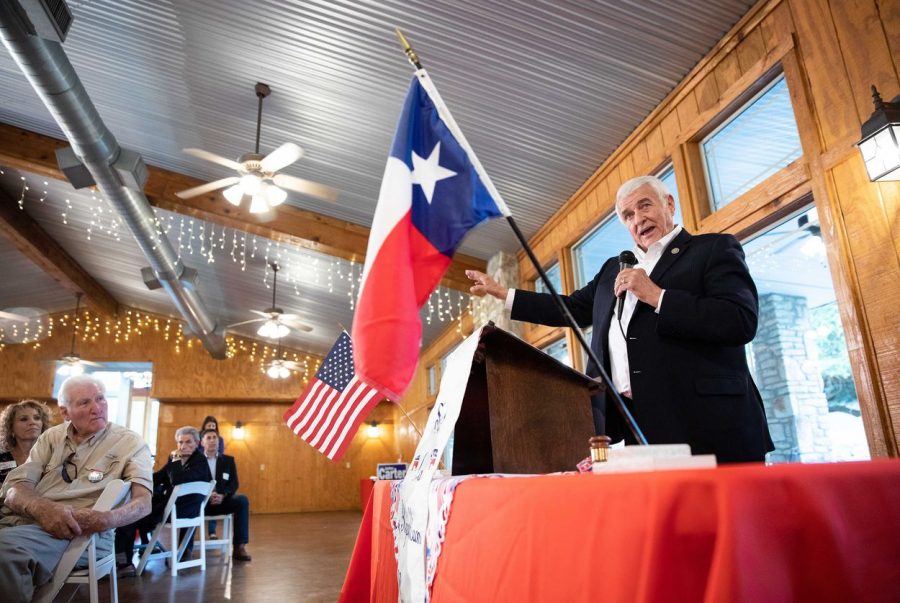 U.S. Rep. John Carter, R-Round Rock, speaks to constituents at a meeting of Salado Area Republican Women on Aug. 24, 2018.