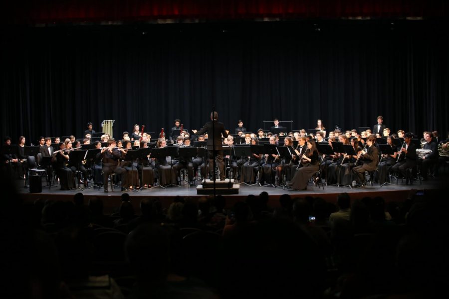 Region 26 band students put on a concert after auditioning for band placements. 
