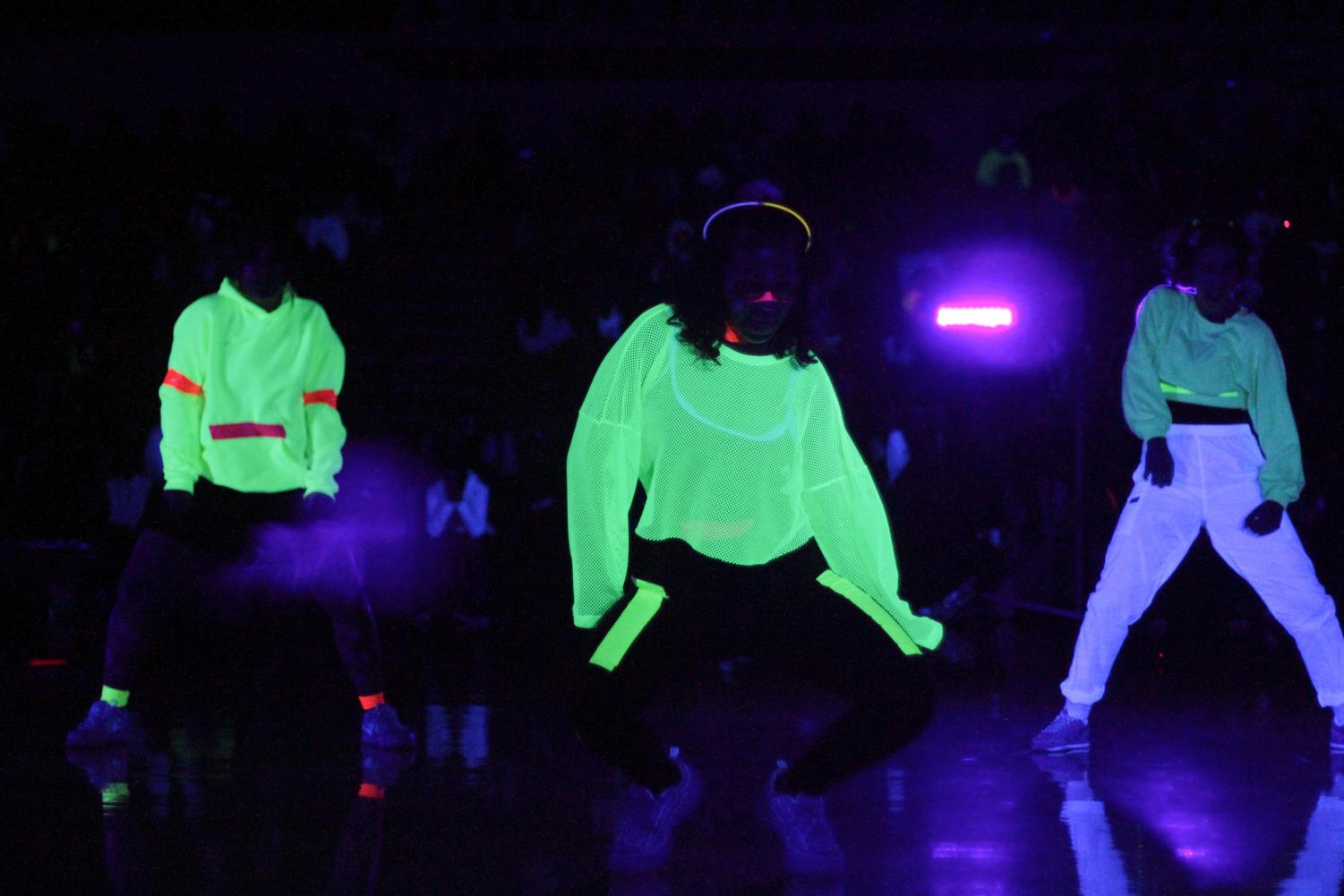 Warriors+Attend+Annual+Blacklight+Pep+Rally