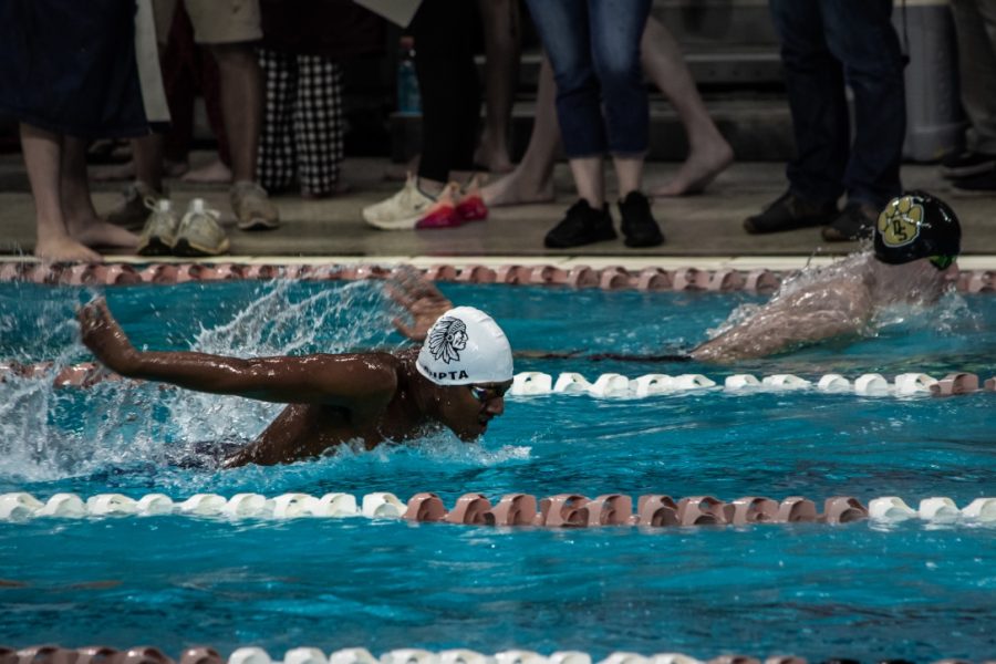 Arsh Gupta 23 swims butterfly in the 200 IM. This event consists of all four strokes. 