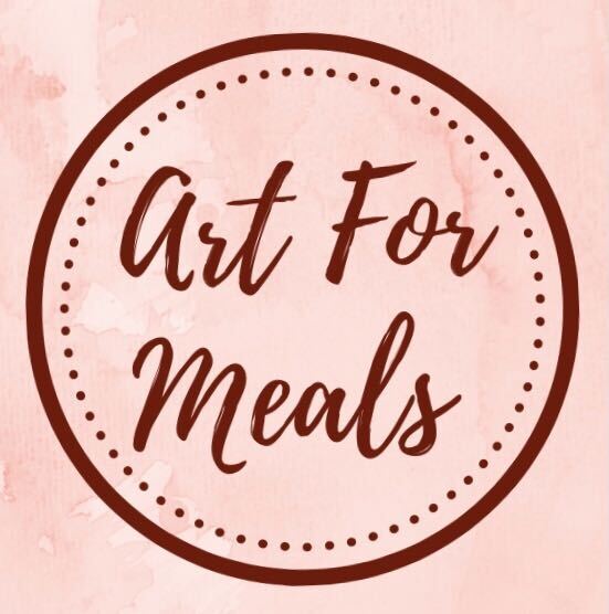 Artformeals is an online shop that sells artwork made by volunteers to raise money for World Central Kitchen, an organization that provides emergency food relief to communities around the world that are impacted by disaster. Photo courtesy of Artformeals.