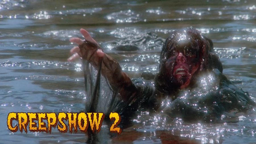 Creepshow 2 graphic, featuring an adaptation of The Raft. Photo courtesy of Arrow Video.