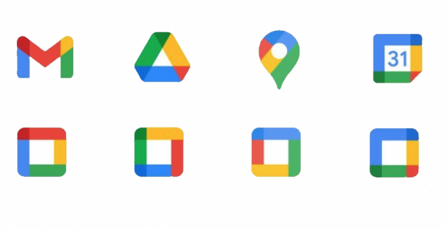 The new Google icons are a colorful mess compared to the cool, heavily stylized look it once was. Photo courtesy of Zach Maynes.