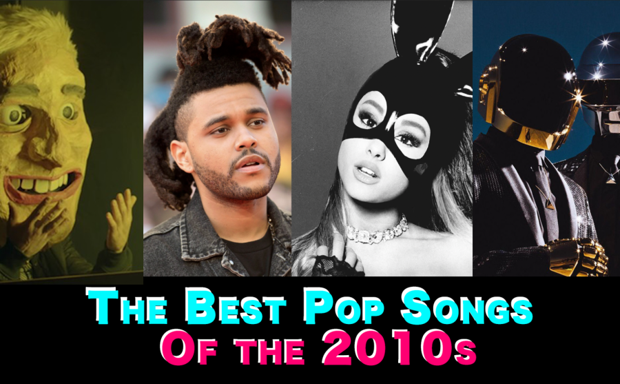 The 2010s were a fascinating time for music. Here are the ten best pop songs released in that decade. Graphic by Oliver Barnfield. 