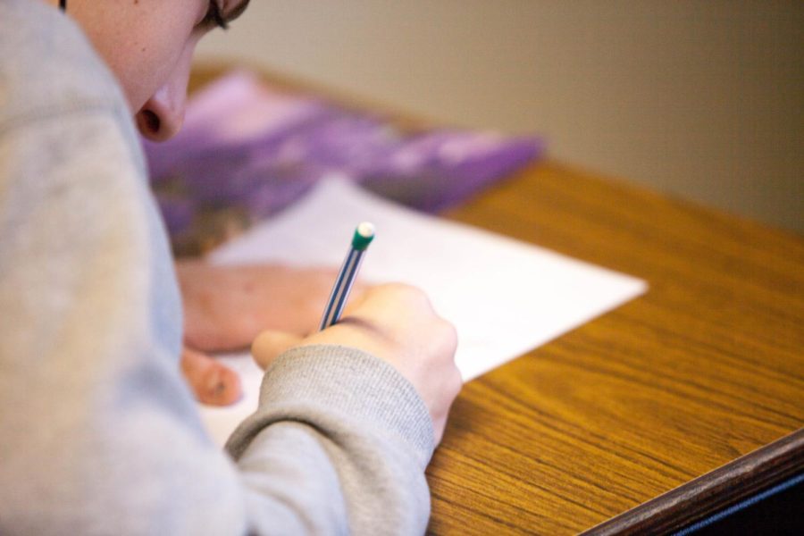 Sophomores and Juniors across the school took the PSAT test on Wednesday, Oct. 13. Photo courtesy of Ben Mullins
