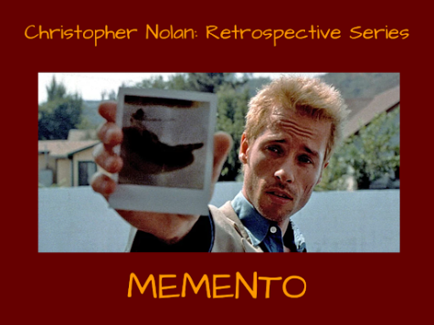 Memento was Christopher Nolan’s first breakout movie, and a reunion of The Matrix actors Carrie-Anne Moss and Joe Pantoliano. Graphic by Josh Shippen.