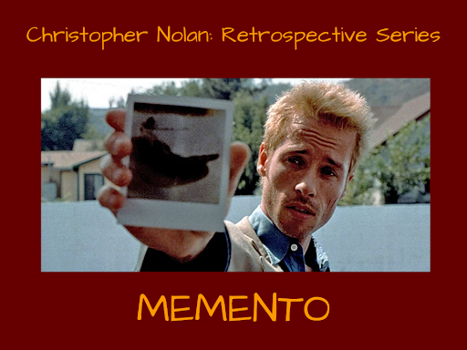 Memento was Christopher Nolan’s first breakout movie, and a reunion of The Matrix actors Carrie-Anne Moss and Joe Pantoliano. Graphic by Josh Shippen.