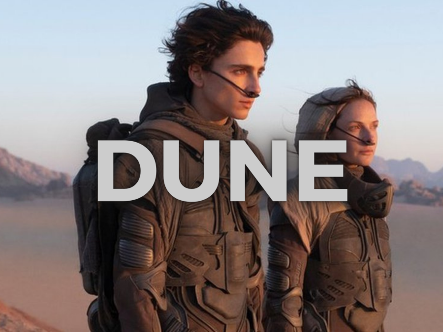 After being set to premiere in late 2020, Dune held off until Friday, Oct. 22 for its debut. The film was a sci-fi action narrative highlighting the tale of Paul Atreides (Timothée Chalamet). Graphic by Amoli Agarwal. Photo courtesy of Warner Brothers.
