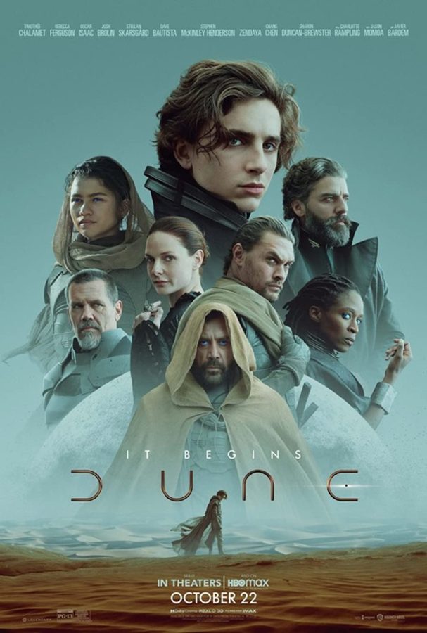 Dune, starring Zendaya and Timothée Chalamet, premiered in theatres Friday, Oct. 22. Image Courtesy of IMDb.