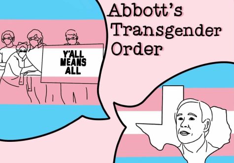 TX Gov. Abbott recently issued a directive instructing the Department of Family and Protective Services to investigate parents of transgender children receiving gender-affirming medical care. 
Graphic by Hadley Norris