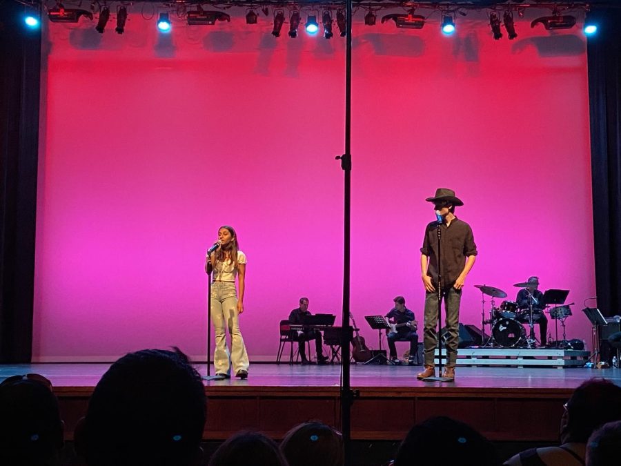 Devanshi Verma 22 and Preston Sanderville 23 performed the famous song Shallow by Lady Gaga and Bradley Cooper. With a cowboy on stage, flared jeans, and Vermas insane vocals, this performance received nothing but positive remarks.