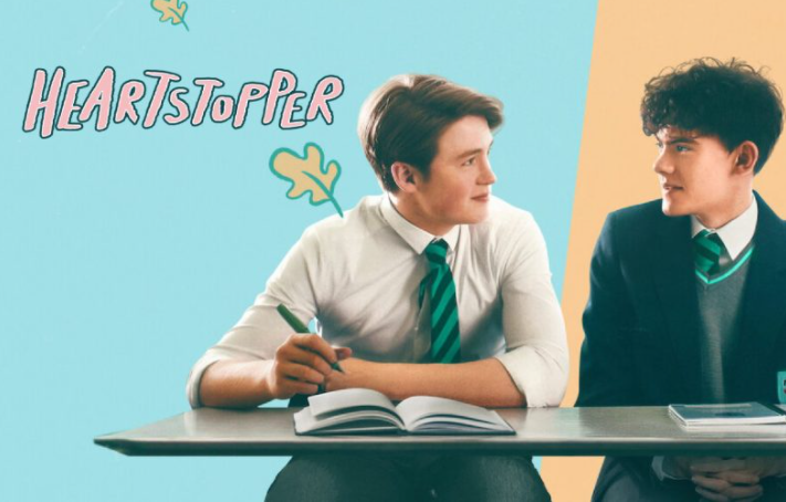 Heartstopper, a graphic novel series by Alice Oseman turned television series, has captured the attention of viewers. Nick (Kit Connor) and Charlie (Joe Locke) embark on a wholesome relationship in the first season of the show. Graphic by Eshaan Chopra. 