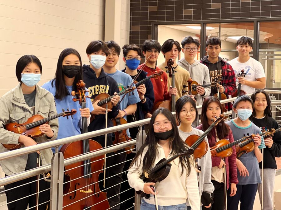 16 Westwood orchestra students qualified to participate in the Texas Music Educators Association (TMEA) All-State Clinic and Convention in February. Reaching the highest honor in scholastic music, this group makes up the largest number of finalists from a single school. Photo courtesy of Westwood Orchestra. 