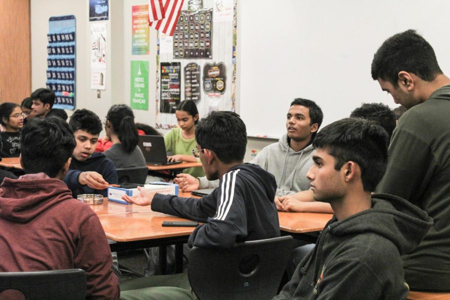 Students gather at a club meeting during the first semester. Even as COVID-19 seems to have eased its effects on classroom procedure, it continues to affect the school system, even at Westwood.