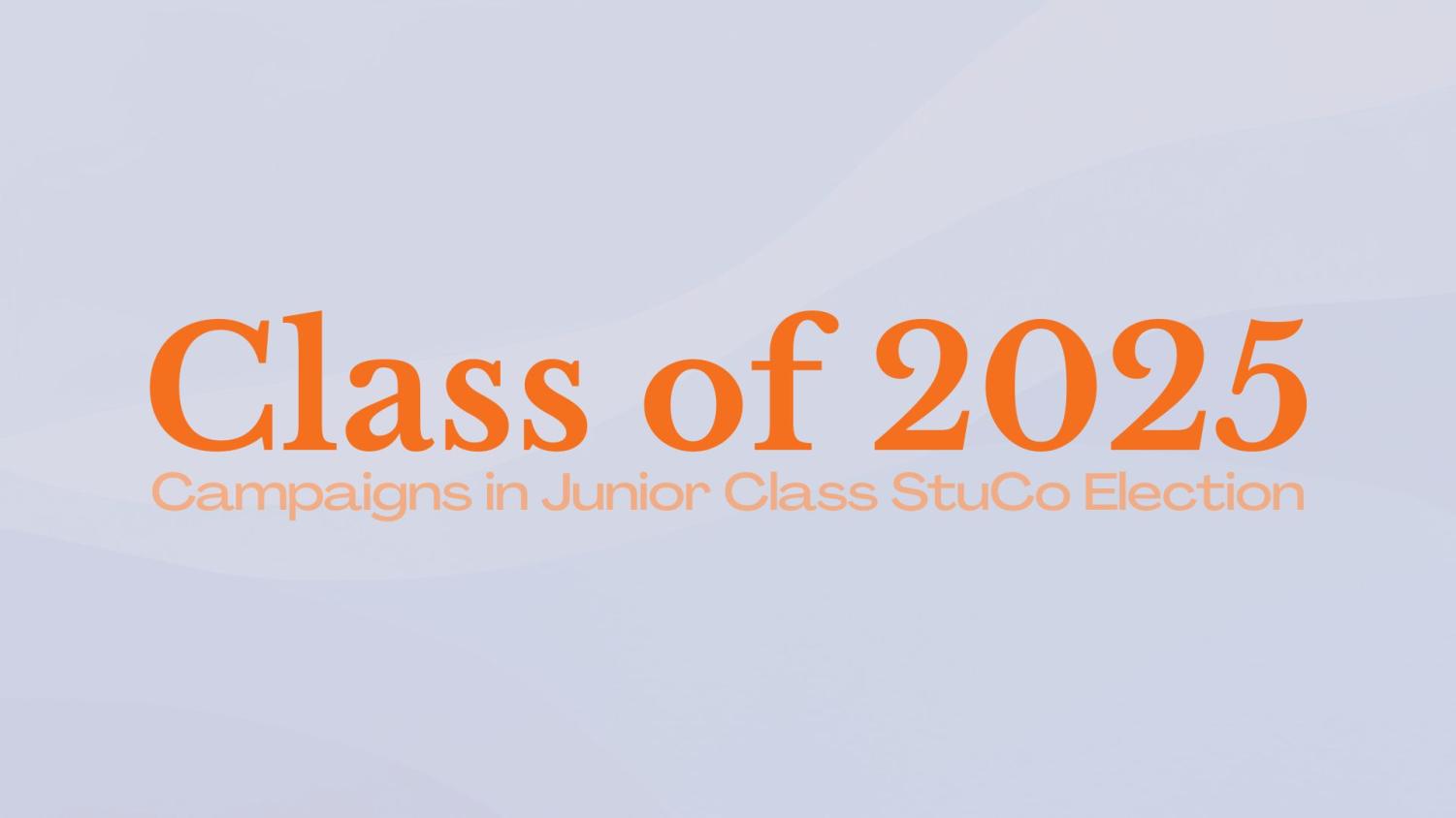 Westwood Horizon Class of 2025 Campaigns in Junior Class Election