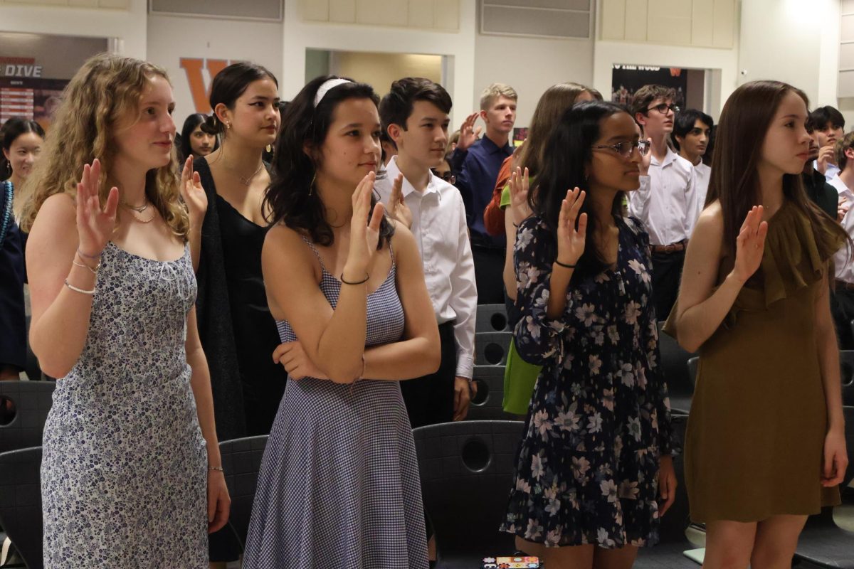 NHS Introduces New Members at Induction Ceremony