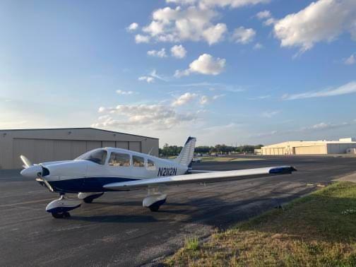 A private aircraft sits on the Georgetown airfield, ready to be flown. These types of planes do not often face construction issues. Photo courtesy of Holden Alvarez