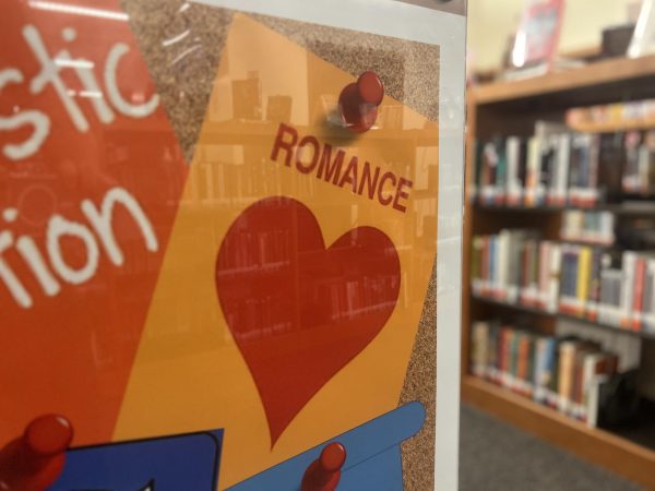 The Westwood library features a variety of sections divided by literary genre. Some books, such as the ones found in the romance section, have been targeted by bills like House Bill 900 due to their often mature themes regarding sexuality and love.