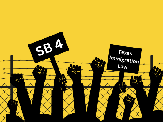 Senate Bill 4 is a new Texas law that criminalizes illegal immigration and expands state law enforcement officials abilities to detain suspected migrants. The law has sparked protests from Mexican-Americans and immigration rights activists.