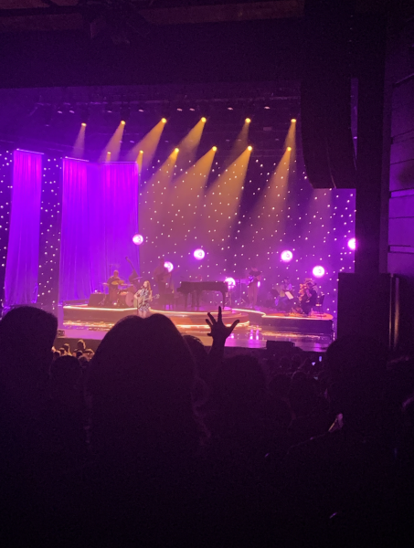 Laufey performs Lovesick during the Goddess Tour at the Bass Concert Hall. One of the songs of her latest album Bewitched, Laufeys vocals astounded the audience as she performed. 