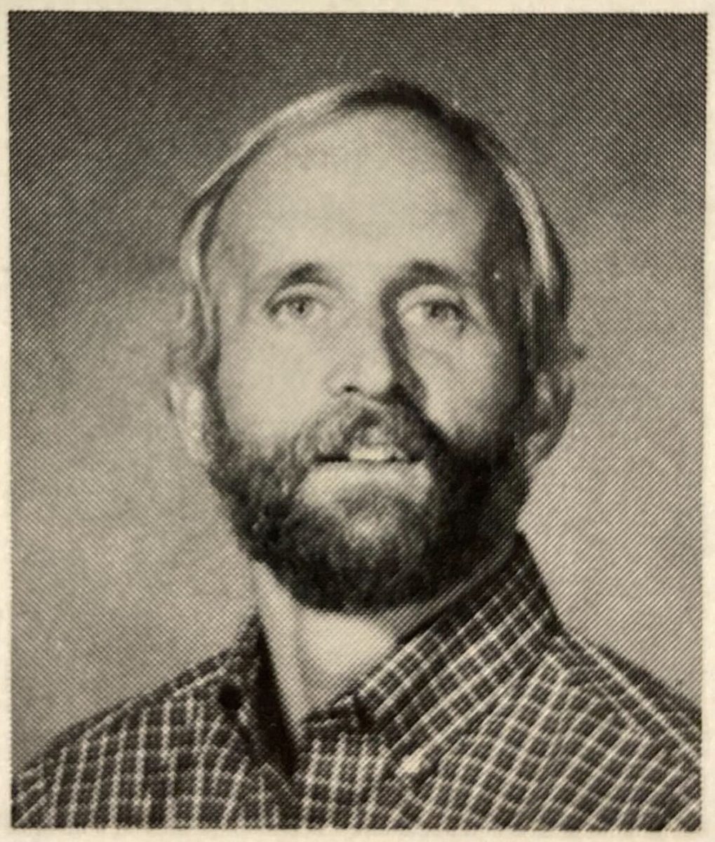 Smiling for his first photo in the yearbook, Mr. Kristan gets ready for his first year at Westwood. Mr Kristan served to be an influential and talented educator for more than 51 years.