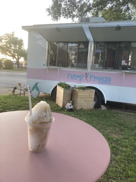 Working its way into Austinite's hearts, the shaved ice food truck Fairy Freeze serves cold treats on hot summer days. 