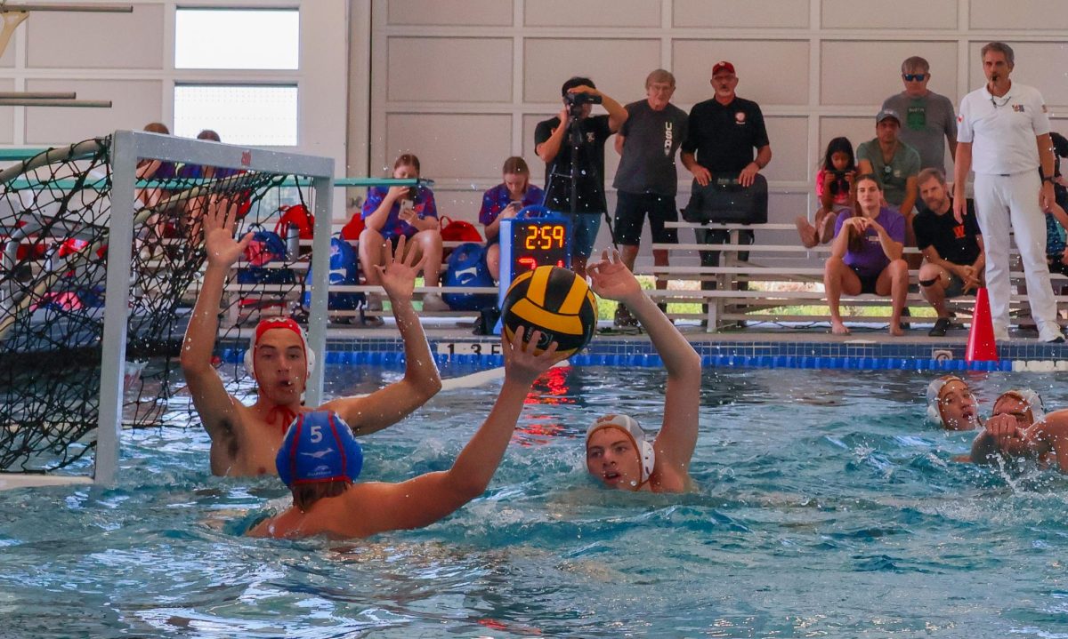 Defending against an assault against the Westlake Chaparrals Captain Cole Osborn '25 and Ethan Clark '26 dive in front of the goal to keep the Chaparrals from gaining a lead on the Warriors.  The Warriors fought hard but ended up losing the final game of the Ridgewood Rumble tournament to Westlake. "Our teams are the opposite and I am really proud we did so well" Captain Ben Meijers '25 said. "We have a lot of team play and a heavy focus on passing while they have a couple really stand out players who carry the game for them." 