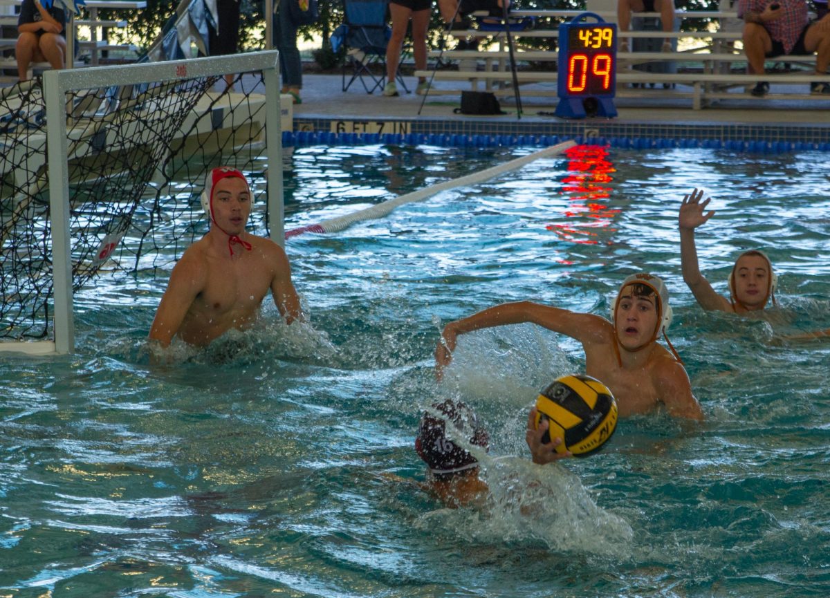 Keeping the Dragons at bay, Cole Osborn '25 and a host of Warriors throw up their hands to keep their victory in reach. This was the Warriors' second game against Round Rock, so this meant a lot towards the motivation and weight of the game. "This was a big game for everyone," Ben Meijers said. "We lost to Round Rock last time, so this match is more important than the win."