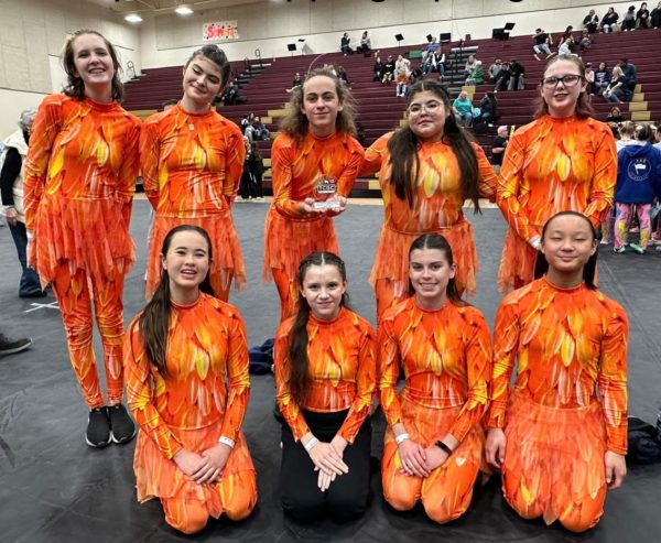 Having competed for the first time in 2 years, the JV Winter Guard takes home a 3rd place trophy from Texas Color Guard Circuit (TCGC) Dripping springs.