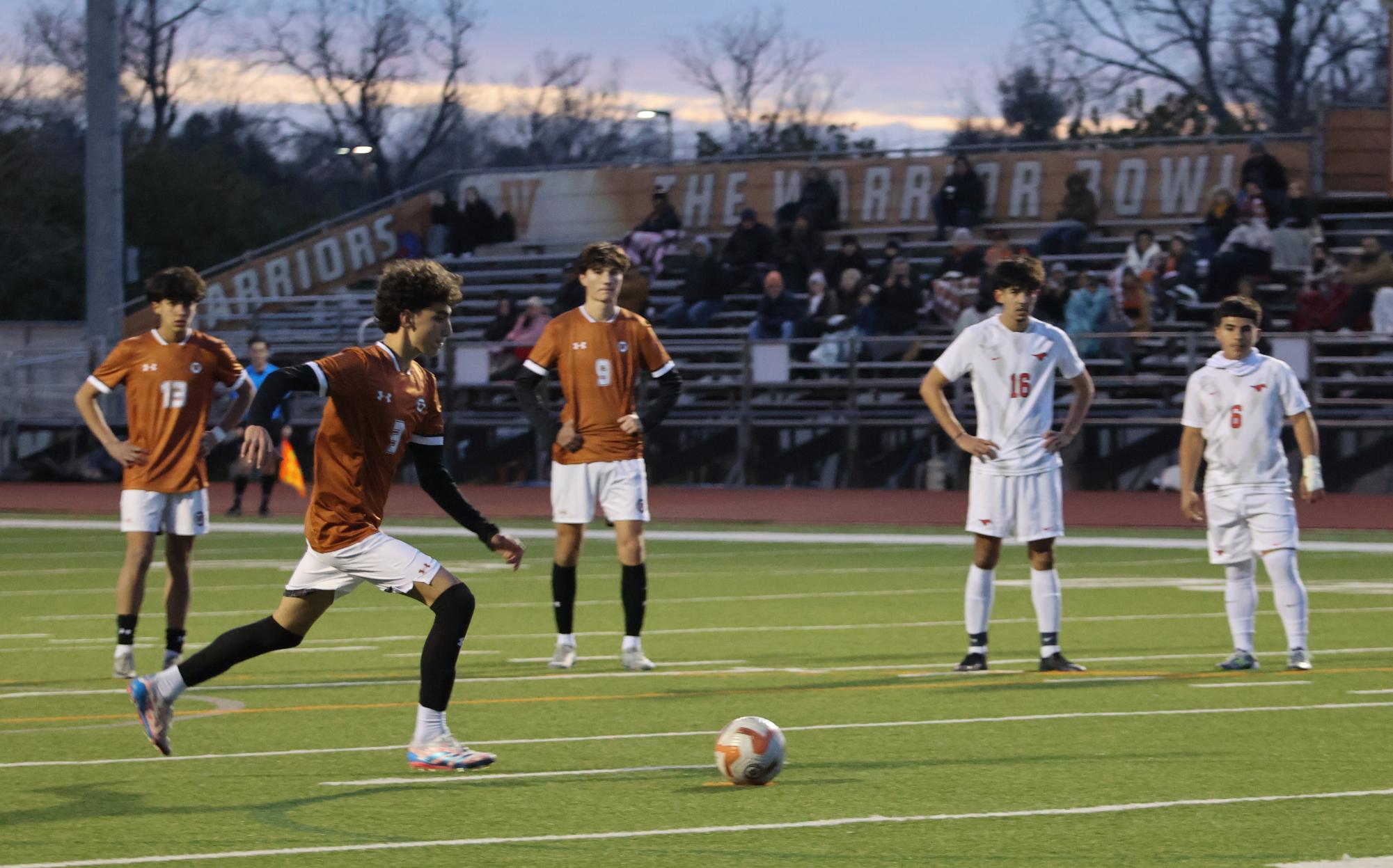 Varsity Boys Soccer Deconstructs the Manor Mustangs 3-2 in Third District Game