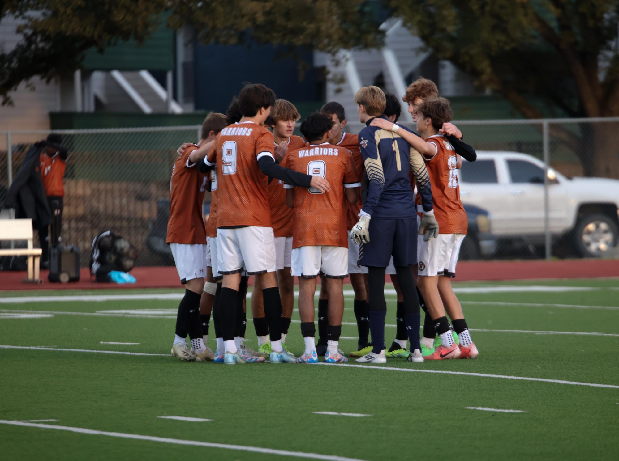 Varsity Boys Soccer Deconstructs the Manor Mustangs 3-2 in Third District Game