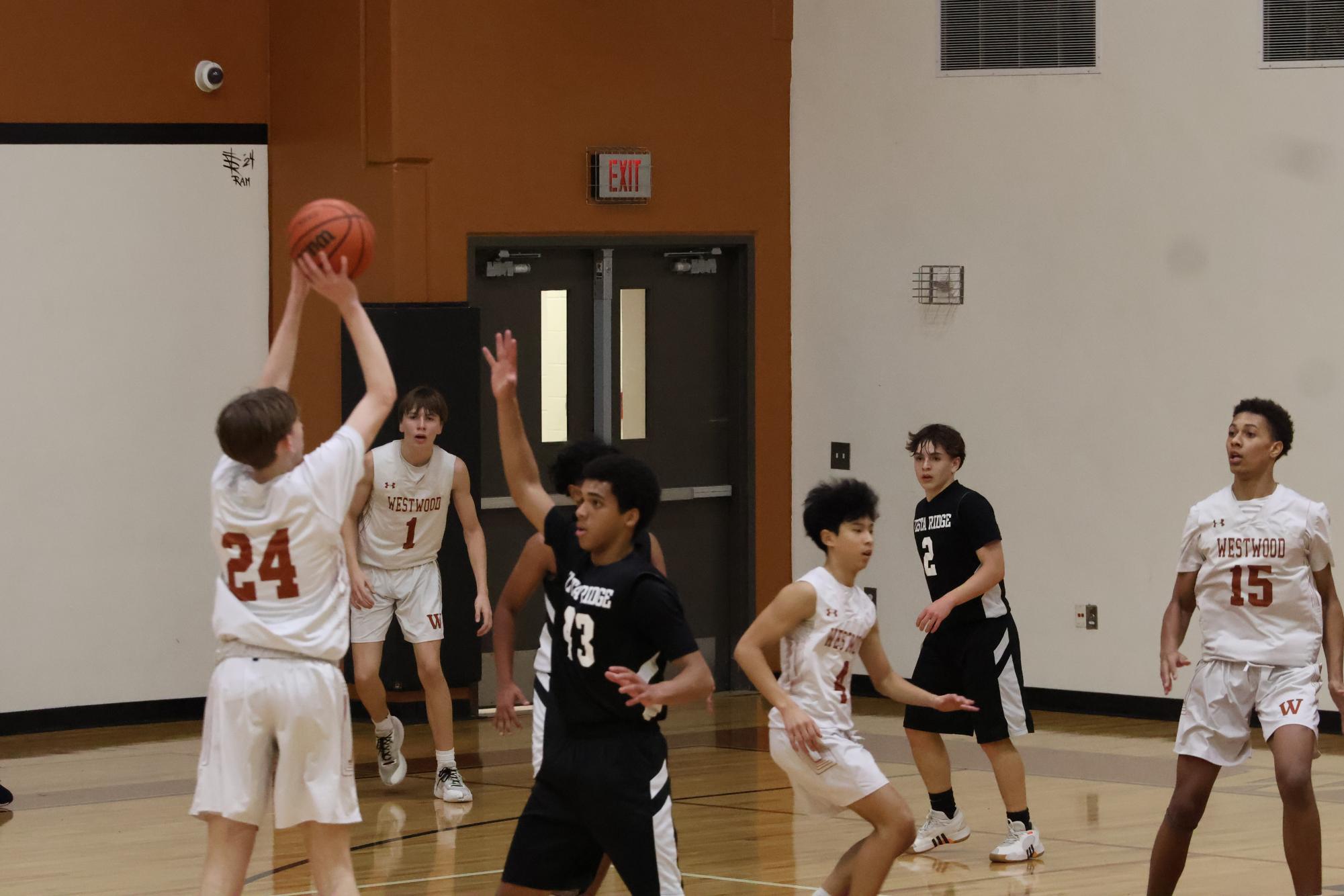 Freshman Boys Orange Basketball Fights Out Victory Against Vista Ridge